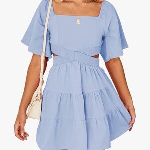 Elegant Blue Women's Dress